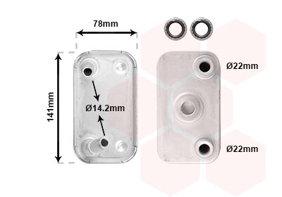 Ölkühler, Automatikgetriebe  für BMW X5 (E53)
