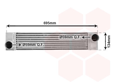 Ladeluftkühler  für BMW 7 (E65, E66, E67)