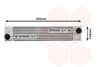 Ladeluftkühler  für BMW 7 (E65, E66, E67)
