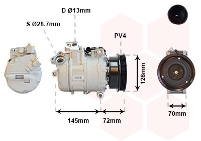 Kompressor, Klimaanlage  für BMW 5 (E39)