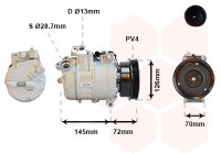 Kompressor, Klimaanlage  für BMW 5 (E39)