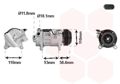 Kompressor, Klimaanlage  für BMW 3 (F30, F80)