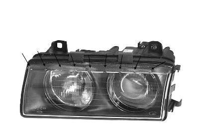 Hauptscheinwerfer rechts für BMW 3 (E36)