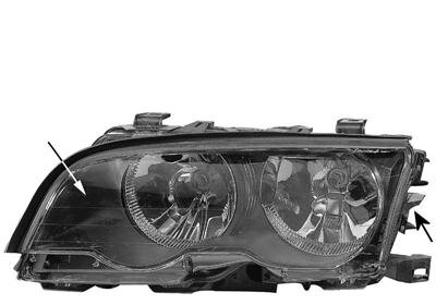 Hauptscheinwerfer rechts für BMW 3 Coupe (E46)