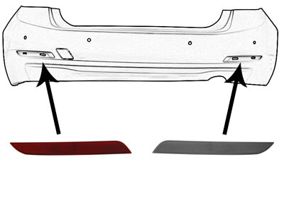 Rückstrahler hinten links,Stoßfänger für BMW 3 (F30, F80)